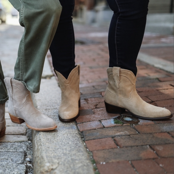 EUC Tecovas The Lucy Tan Suede Western Boots - Picture 1 of 7
